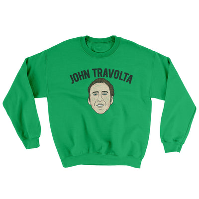John Travolta Ugly Sweater Irish Green | Funny Shirt from Famous In Real Life