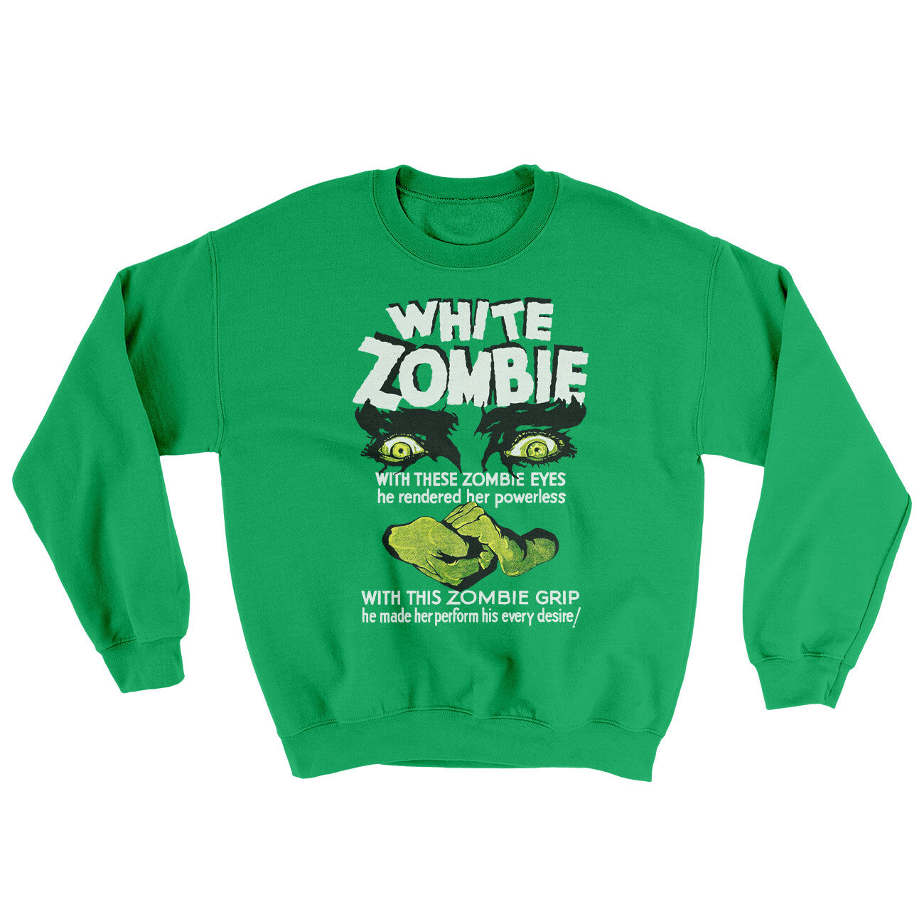 White Zombie Ugly Sweater Irish Green | Funny Shirt from Famous In Real Life