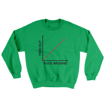Fuck Around And Find Out Ugly Sweater Irish Green | Funny Shirt from Famous In Real Life
