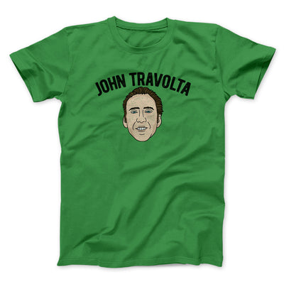 John Travolta Funny Movie Men/Unisex T-Shirt Irish Green | Funny Shirt from Famous In Real Life