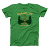 High On Life And Also Drugs Men/Unisex T-Shirt Irish Green | Funny Shirt from Famous In Real Life