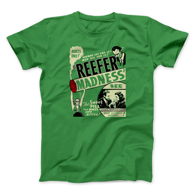 Reefer Madness Funny Movie Men/Unisex T-Shirt Irish Green | Funny Shirt from Famous In Real Life