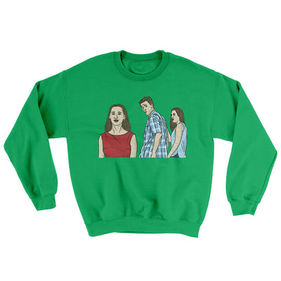Distracted Boyfriend Meme Ugly Sweater Irish Green | Funny Shirt from Famous In Real Life