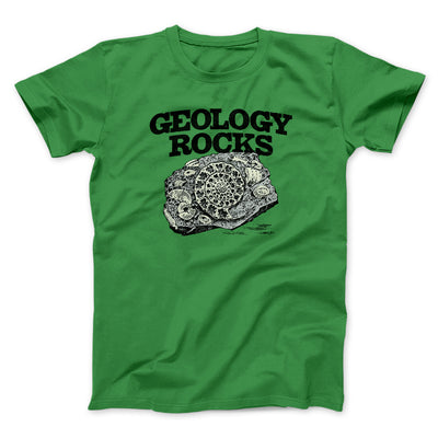 Geology Rocks Men/Unisex T-Shirt Irish Green | Funny Shirt from Famous In Real Life