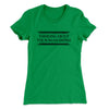 Thinking About The Roman Empire Women's T-Shirt Kelly Green | Funny Shirt from Famous In Real Life