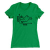 Rabbit Duck Graph Women's T-Shirt Kelly Green | Funny Shirt from Famous In Real Life