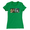 Woman Yelling At A Cat Meme Funny Women's T-Shirt Kelly Green | Funny Shirt from Famous In Real Life