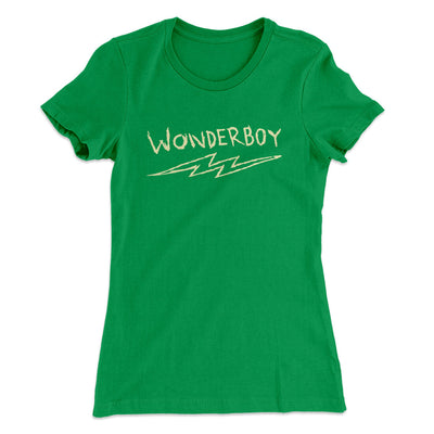 Wonderboy Women's T-Shirt Kelly Green | Funny Shirt from Famous In Real Life