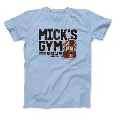Mick's Gym Funny Movie Men/Unisex T-Shirt Light Blue | Funny Shirt from Famous In Real Life