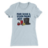 Four Score And Seven Beers Ago Women's T-Shirt Light Blue | Funny Shirt from Famous In Real Life