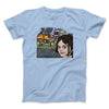 Disaster Girl Meme Funny Men/Unisex T-Shirt Light Blue | Funny Shirt from Famous In Real Life