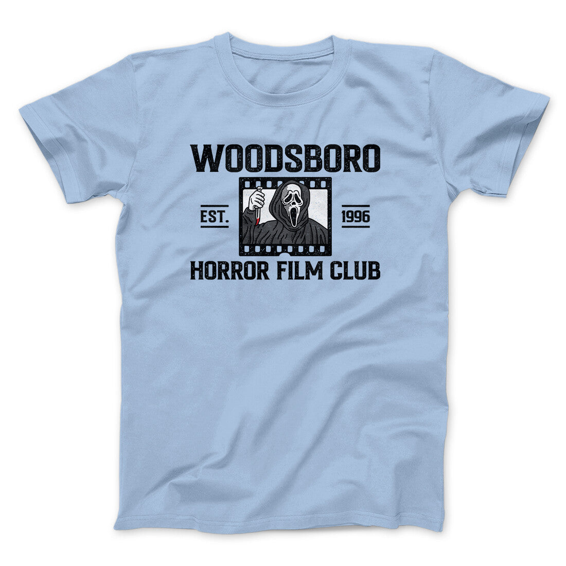 Woodsboro Horror Film Club Funny Movie Men/Unisex T-Shirt | Funny Shirt from Famous In Real Life
