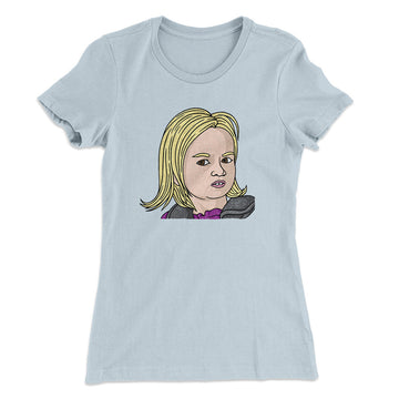 Side Eye Chloe Meme Funny Women's T-Shirt Light Blue | Funny Shirt from Famous In Real Life