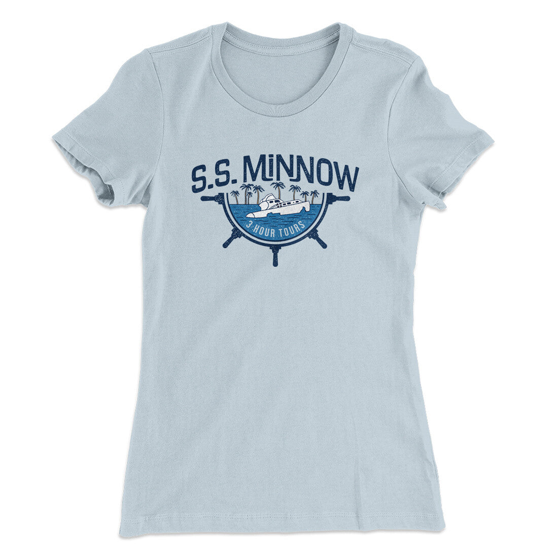 Ss Minnow Women's T-Shirt Light Blue | Funny Shirt from Famous In Real Life