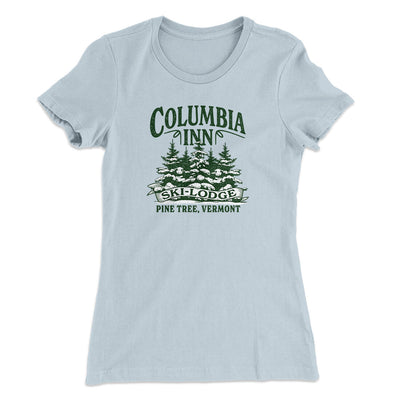 Columbia Inn Women's T-Shirt Light Blue | Funny Shirt from Famous In Real Life