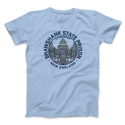 Shawshank State Prison Funny Movie Men/Unisex T-Shirt Light Blue | Funny Shirt from Famous In Real Life
