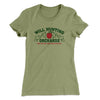 Will Hunting Orchards Women's T-Shirt Light Olive | Funny Shirt from Famous In Real Life