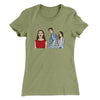 Distracted Boyfriend Meme Funny Women's T-Shirt Light Olive | Funny Shirt from Famous In Real Life