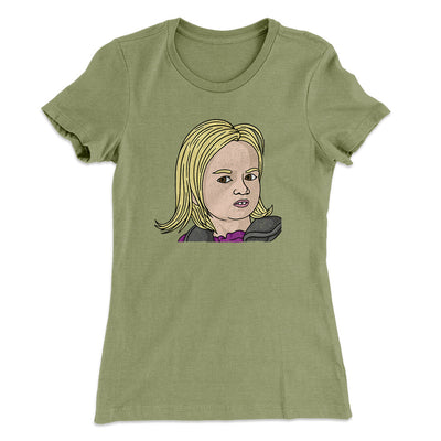 Side Eye Chloe Meme Funny Women's T-Shirt Light Olive | Funny Shirt from Famous In Real Life