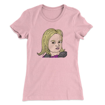 Side Eye Chloe Meme Funny Women's T-Shirt Light Pink | Funny Shirt from Famous In Real Life