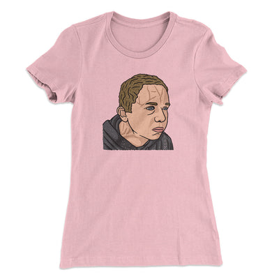 Bulging Forehead Vein Guy Meme Funny Women's T-Shirt Light Pink | Funny Shirt from Famous In Real Life