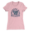 Shermer High Bulldogs Women's T-Shirt Light Pink | Funny Shirt from Famous In Real Life
