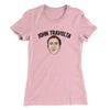 John Travolta Women's T-Shirt Light Pink | Funny Shirt from Famous In Real Life