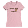 Wooden Spoon Survivor Women's T-Shirt Light Pink | Funny Shirt from Famous In Real Life