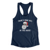 There’s Some Ho's In This House Women's Racerback Tank Midnight Navy | Funny Shirt from Famous In Real Life