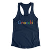 Gnocchi Women's Racerback Tank Midnight Navy | Funny Shirt from Famous In Real Life