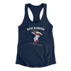 Rise And Grind Women's Racerback Tank Midnight Navy | Funny Shirt from Famous In Real Life