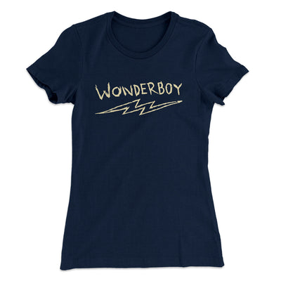 Wonderboy Women's T-Shirt Midnight Navy | Funny Shirt from Famous In Real Life