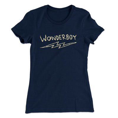 Wonderboy Women's T-Shirt Midnight Navy | Funny Shirt from Famous In Real Life