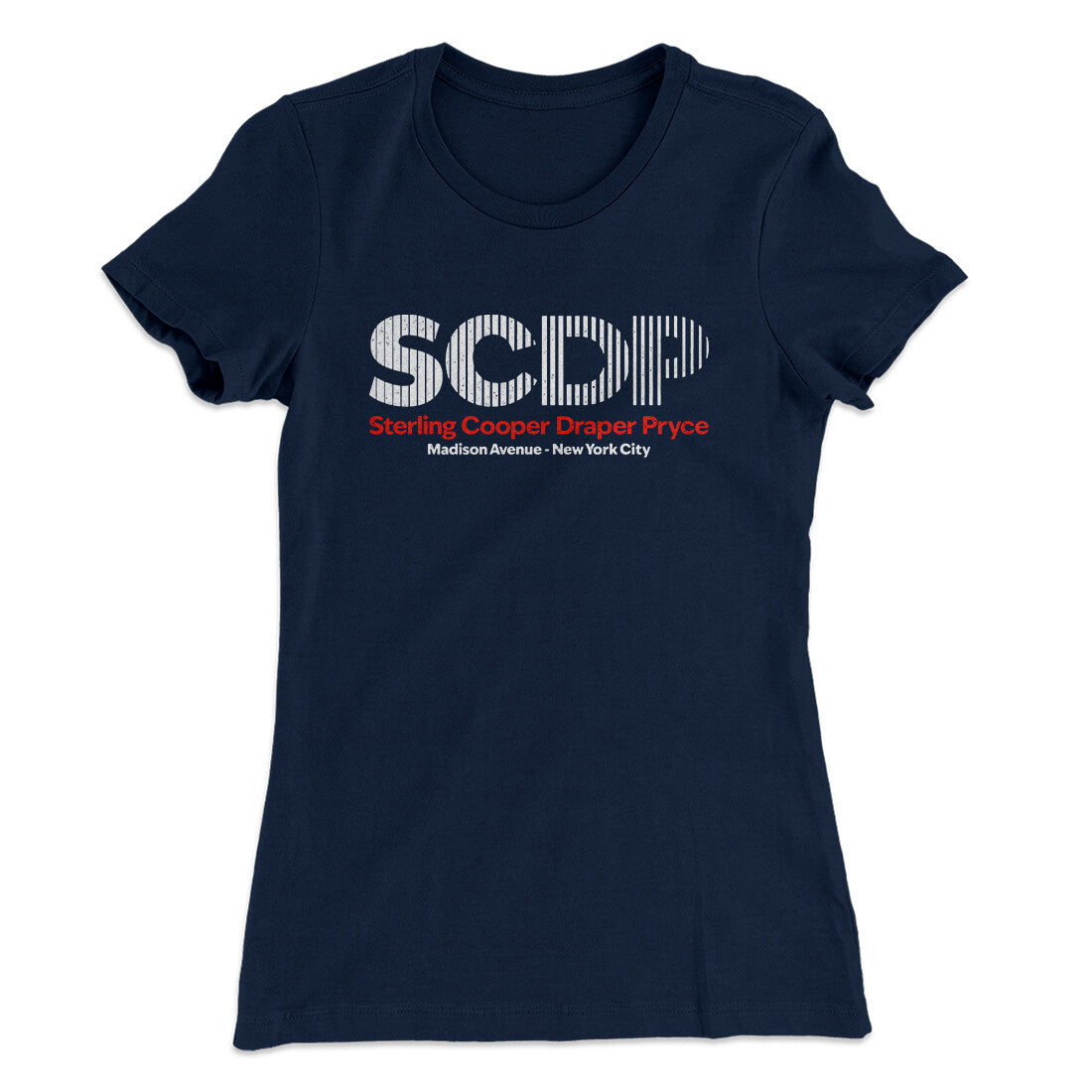 Sterling Cooper Draper Pryce Women's T-Shirt Midnight Navy | Funny Shirt from Famous In Real Life