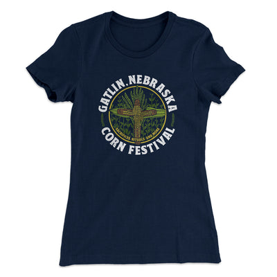 Gatlin Nebraska Corn Festival Women's T-Shirt Midnight Navy | Funny Shirt from Famous In Real Life