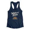 Wake 'N Bake Funny Thanksgiving Women's Racerback Tank Midnight Navy | Funny Shirt from Famous In Real Life