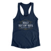 Soggy Bottom Boys Women's Racerback Tank Midnight Navy | Funny Shirt from Famous In Real Life
