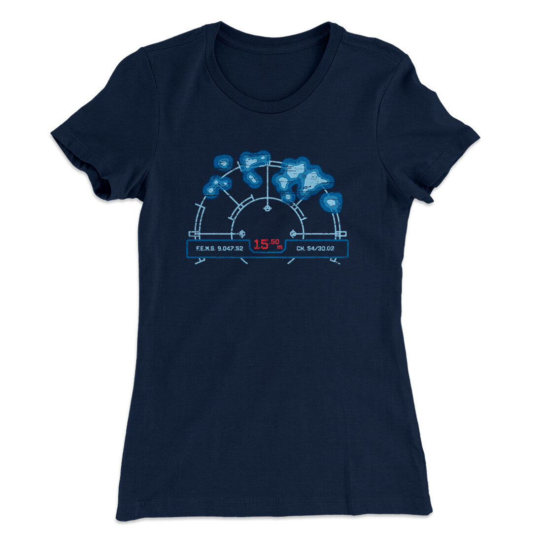 Motion Tracker Women's T-Shirt Midnight Navy | Funny Shirt from Famous In Real Life