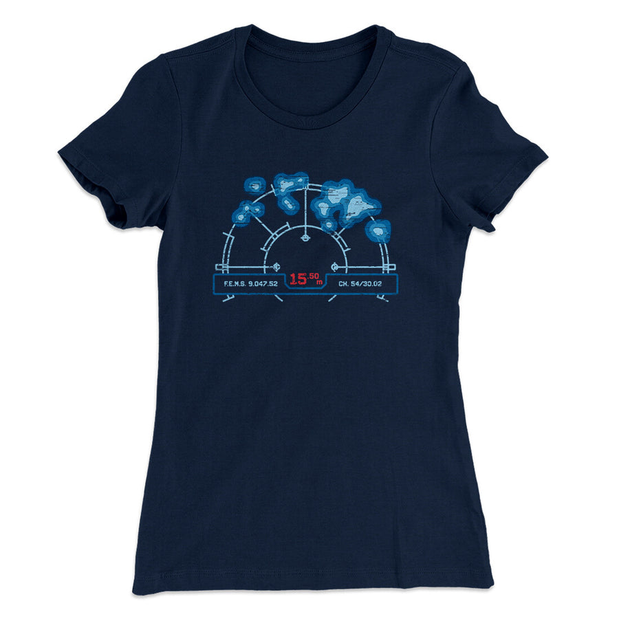 Motion Tracker Women's T-Shirt Midnight Navy | Funny Shirt from Famous In Real Life