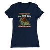 Thanksgiving Day Annual 0Mi Fun Run Funny Thanksgiving Women's T-Shirt Midnight Navy | Funny Shirt from Famous In Real Life