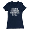 Negative Ghostrider The Pattern Is Full Women's T-Shirt Midnight Navy | Funny Shirt from Famous In Real Life