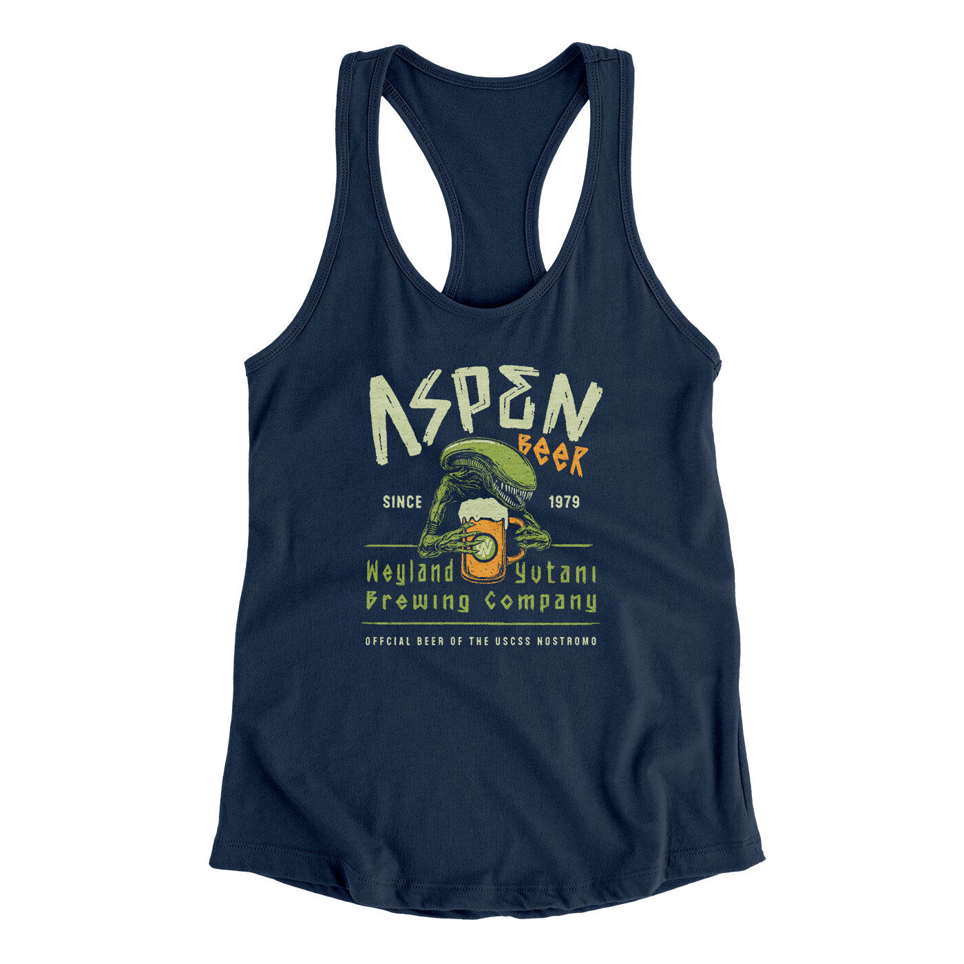 Aspen Beer Women's Racerback Tank | Funny Shirt from Famous In Real Life
