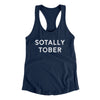 Sotally Tober Women's Racerback Tank Midnight Navy | Funny Shirt from Famous In Real Life