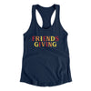 Friendsgiving Funny Thanksgiving Women's Racerback Tank Midnight Navy | Funny Shirt from Famous In Real Life