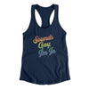 Sounds Gay, I’m In Women's Racerback Tank Midnight Navy | Funny Shirt from Famous In Real Life