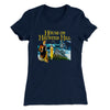 House On Haunted Hill Women's T-Shirt Midnight Navy | Funny Shirt from Famous In Real Life