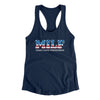 Milf - Man I Love Fireworks Women's Racerback Tank Midnight Navy | Funny Shirt from Famous In Real Life