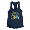 House On Haunted Hill Women's Racerback Tank Midnight Navy | Funny Shirt from Famous In Real Life