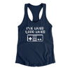 I’ve Lived 1000 Lives Women's Racerback Tank Midnight Navy | Funny Shirt from Famous In Real Life