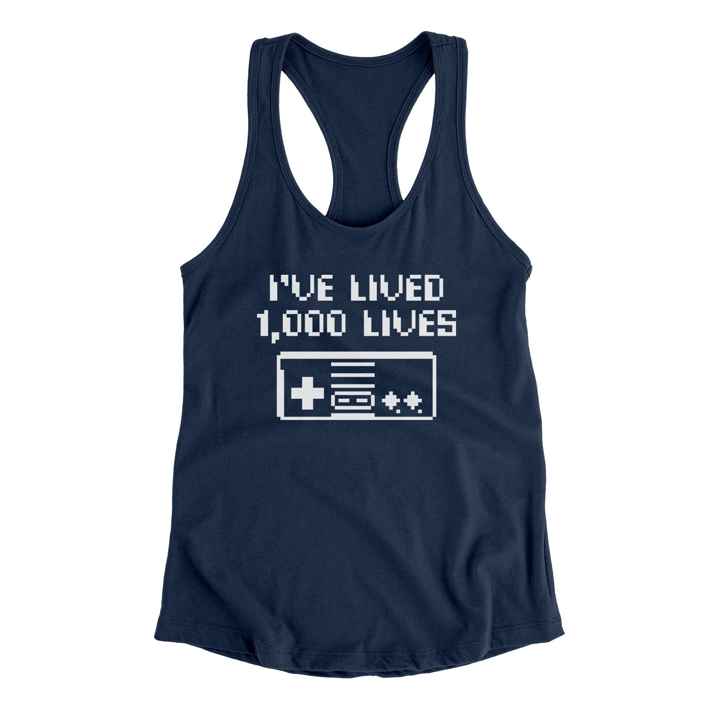 I’ve Lived 1000 Lives Women's Racerback Tank | Funny Shirt from Famous In Real Life
